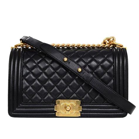 chanel boy bag black hardware|chanel boy bag inside.